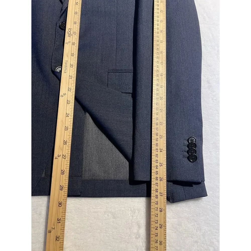 Banana Republic 40L 36x31 Slim Fit Blue Denim Look Unstructured Performance - Picture 13 of 16